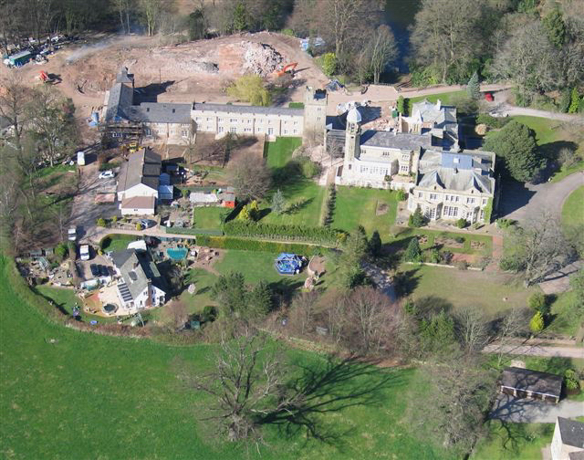 Aerial view of Edmond Castle