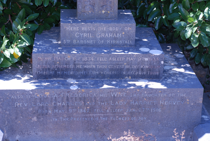 Cyril Graham's tombstone