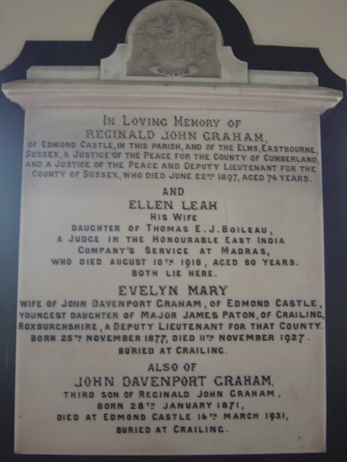 Plaque in Hayton church