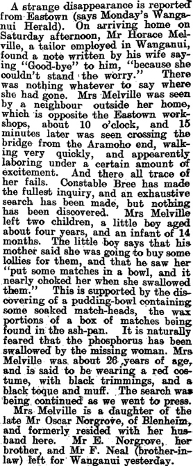 account of Norgrove suicide